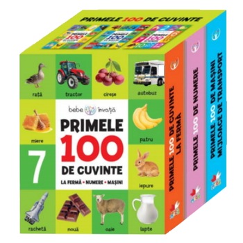 Cutie. Primele 100 de cuvinte. La ferma-Numere-Masini Cutie. Primele 100 de cuvinte. La ferma-Numere-Masini