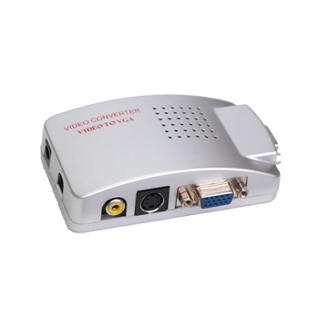 Convertor TV la VGA, intrare RCA (cinch) S-VIDEO VGA, iesire VGA Convertor TV la VGA, intrare RCA (cinch) S-VIDEO VGA, iesire VGA