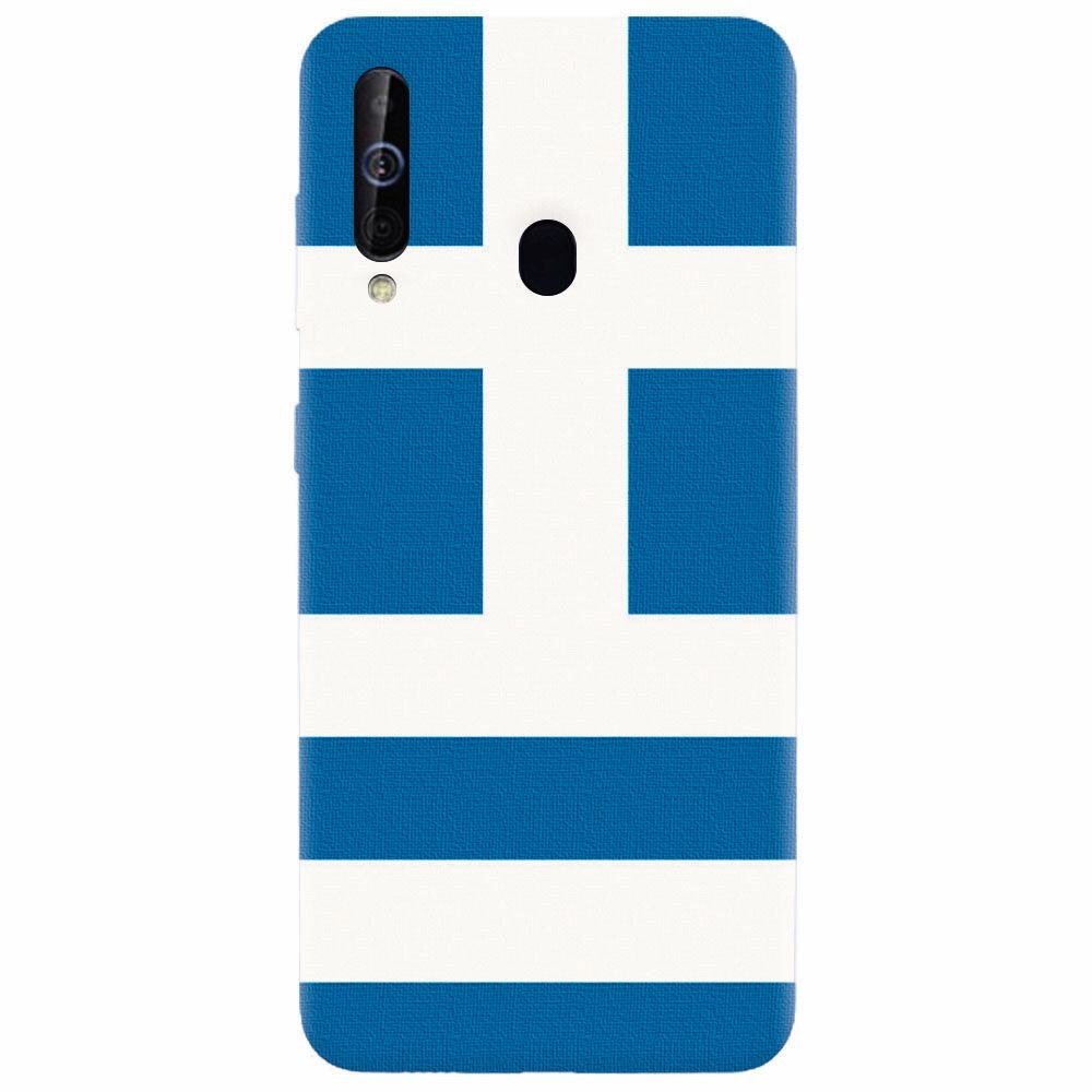 Husa silicon pentru Samsung Galaxy A60, Greece Flag