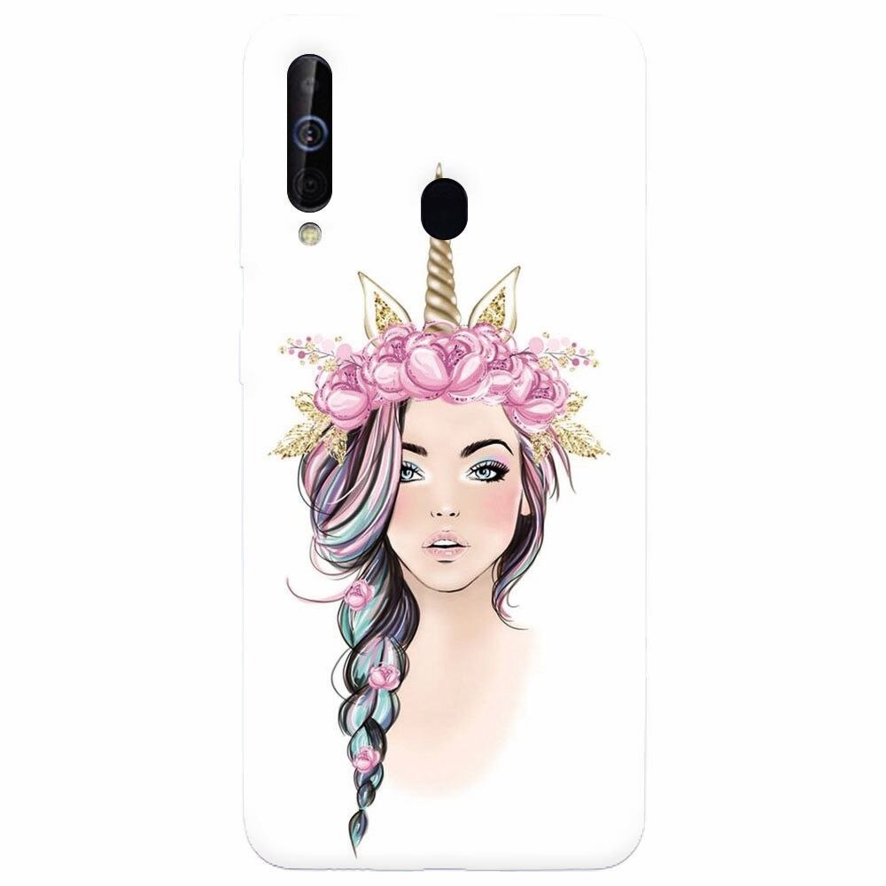 Husa silicon pentru Samsung Galaxy M30, Unicorn Girl