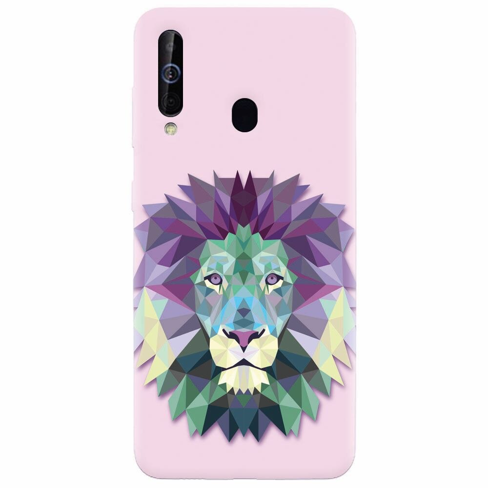 Husa silicon pentru Samsung Galaxy A60, Polygon Lion