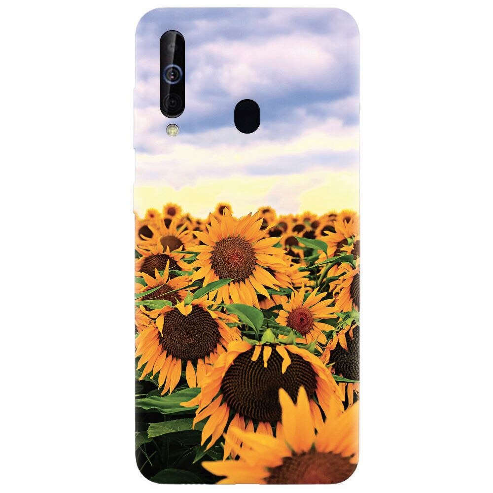Husa silicon pentru Samsung Galaxy M30, Sunflowers