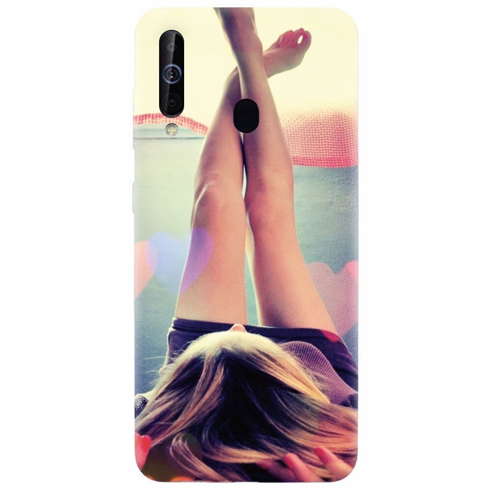 Husa silicon pentru Samsung Galaxy A60, Relax Girl