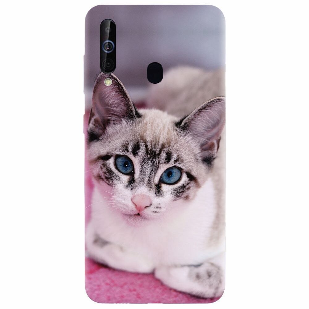 Husa silicon pentru Samsung Galaxy A60, Siamese Kitty