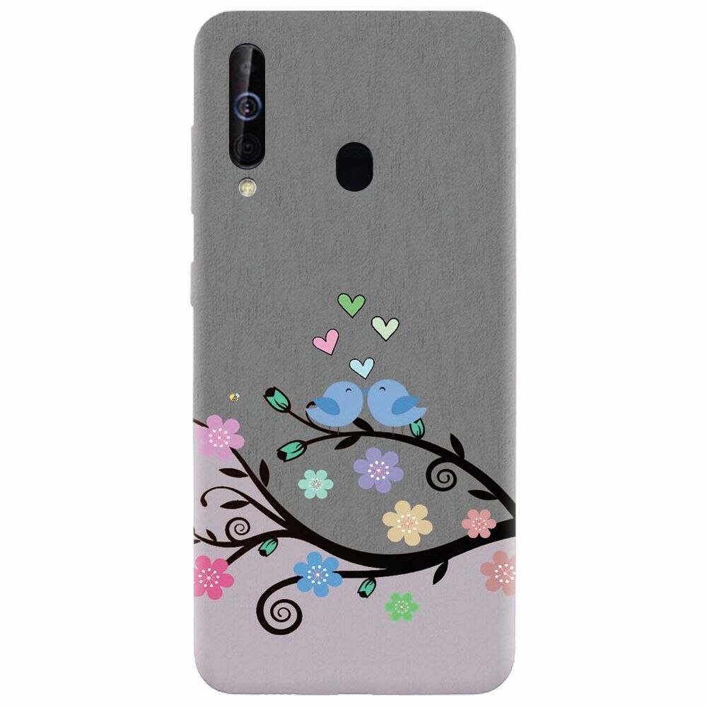 Husa silicon pentru Samsung Galaxy M30, Bird Love
