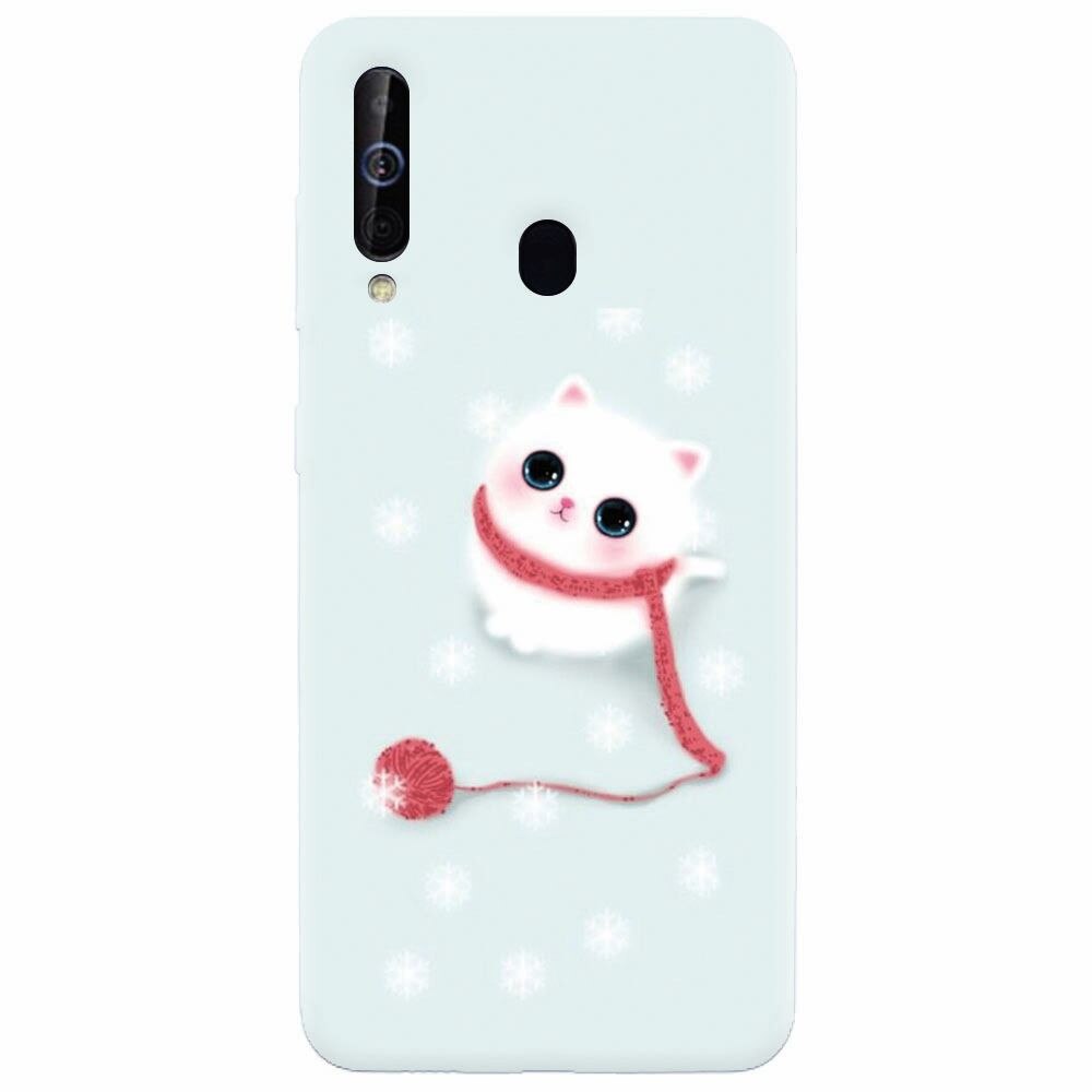 Husa silicon pentru Samsung Galaxy A60, Cute Cat