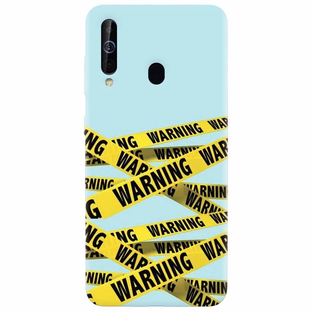 Husa silicon pentru Samsung Galaxy M30, Warning