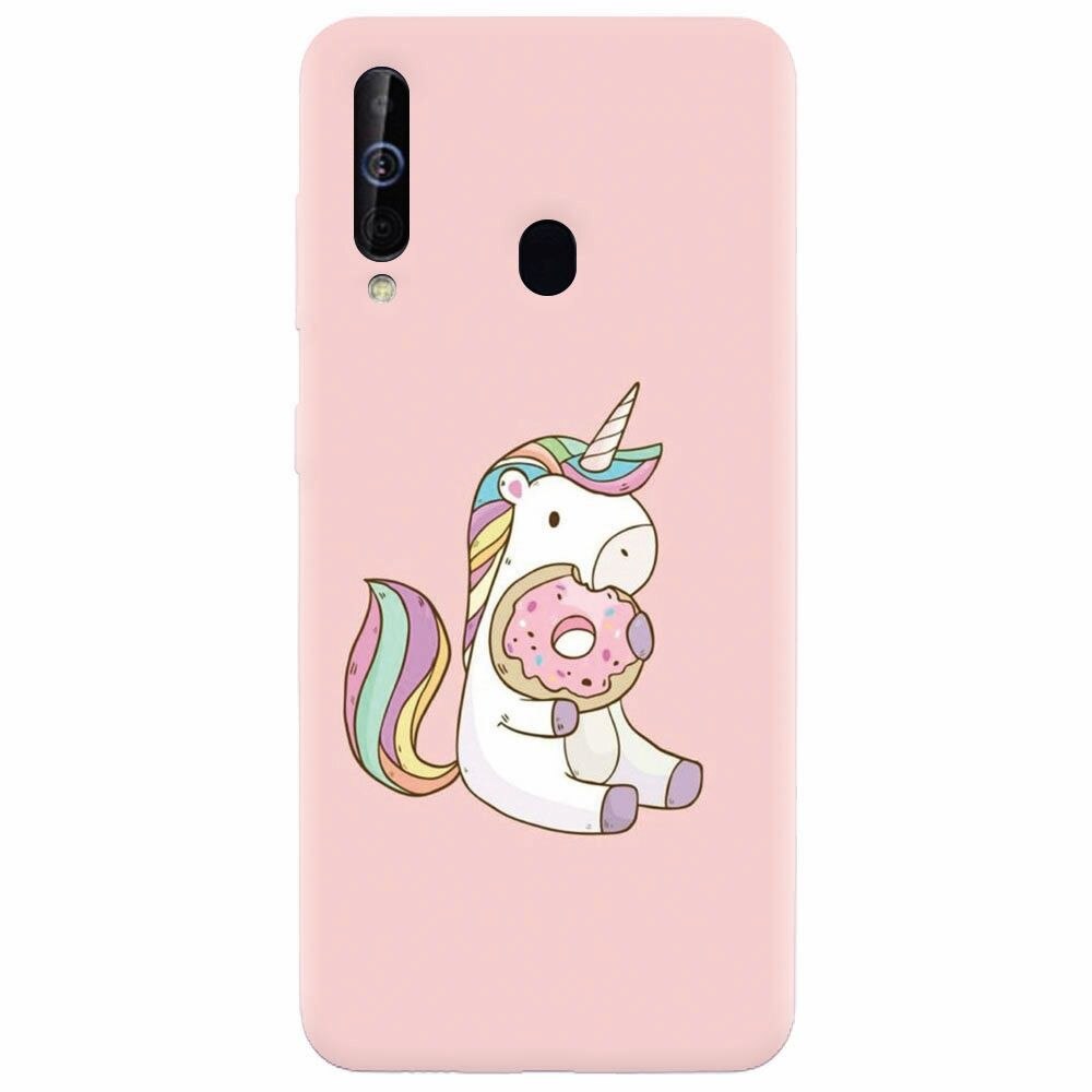 Husa silicon pentru Samsung Galaxy A60, Unicorn Donuts