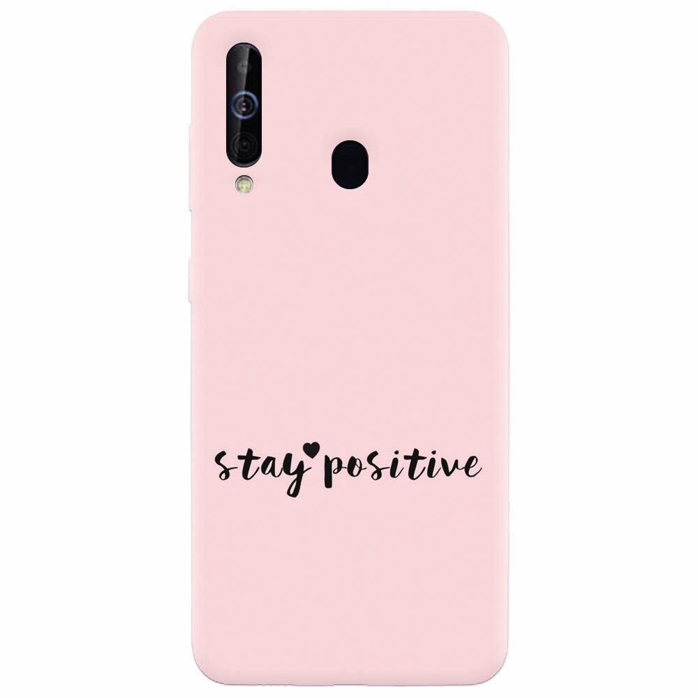 Husa silicon pentru Samsung Galaxy M30, Stay Positive