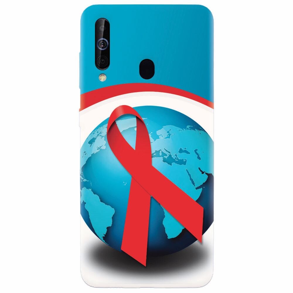 Husa silicon pentru Samsung Galaxy M30, World Aids Day