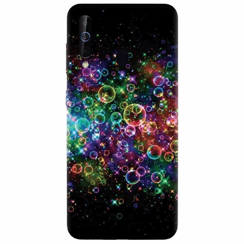 Husa silicon pentru Samsung Galaxy M30, Rainbow Colored Soap Bubbles