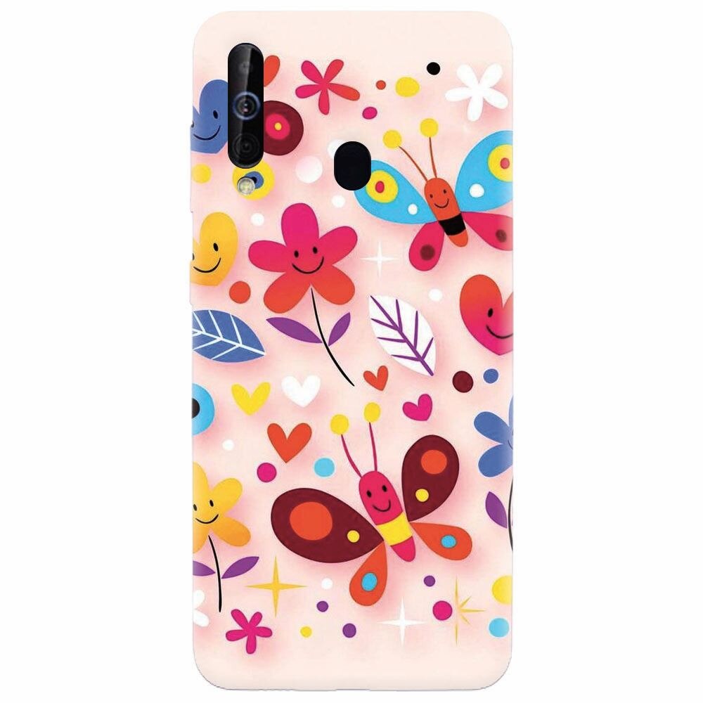 Husa silicon pentru Samsung Galaxy M30, Butterfly 102