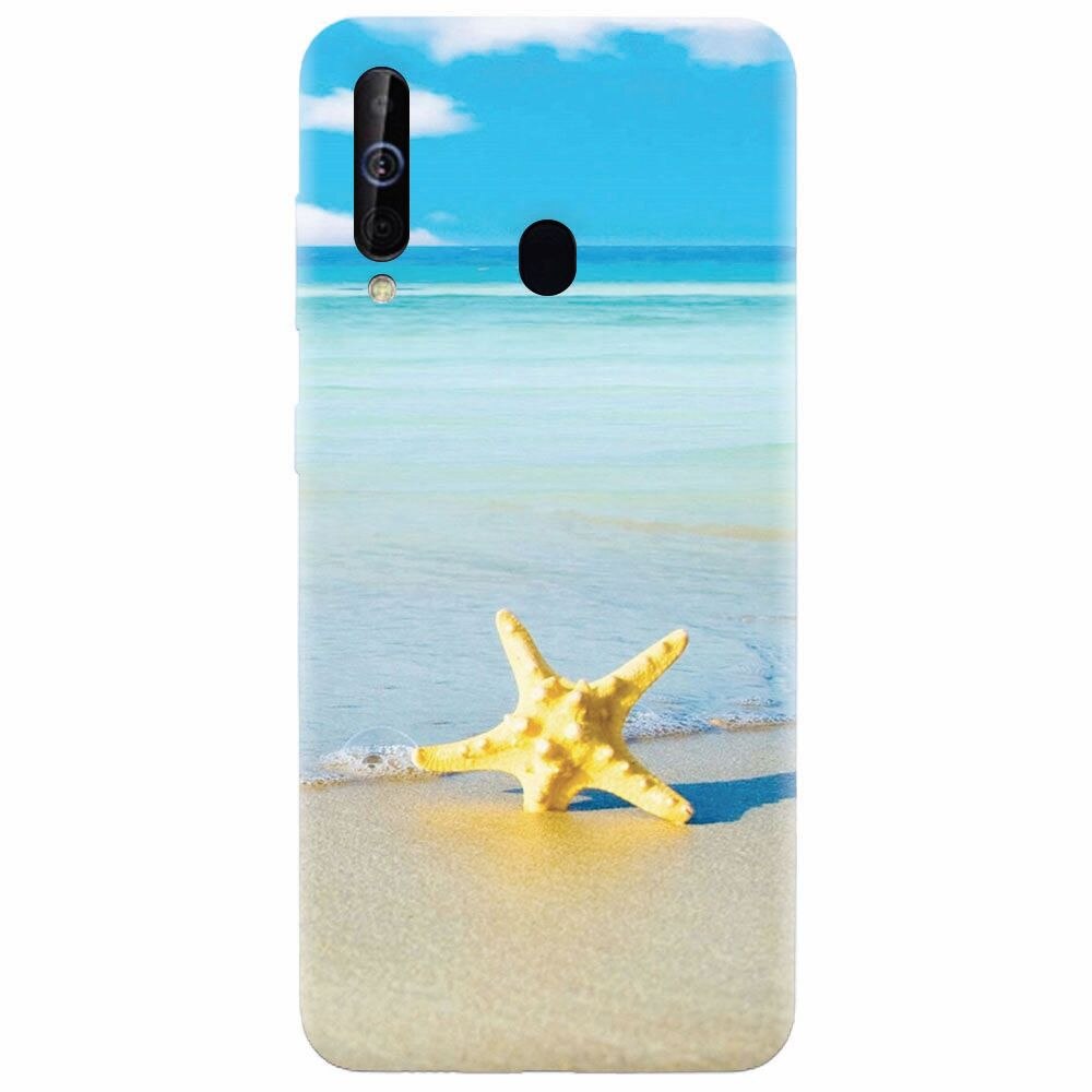 Husa silicon pentru Samsung Galaxy A60, Starfish Beach