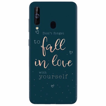 Husa silicon pentru Samsung Galaxy M30, Fall In Love Husa silicon pentru Samsung Galaxy M30, Fall In Love