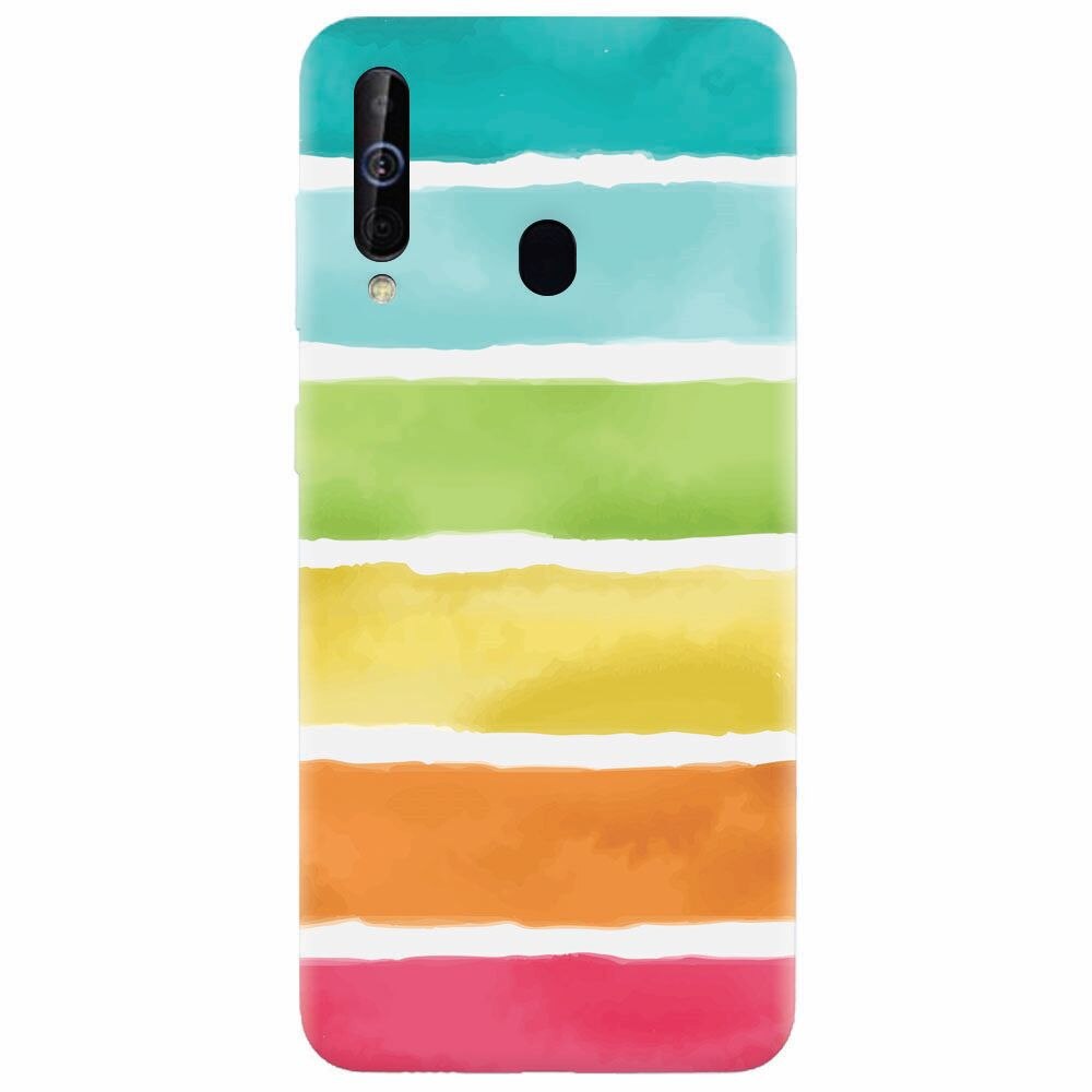 Husa silicon pentru Samsung Galaxy A60, Watercolors