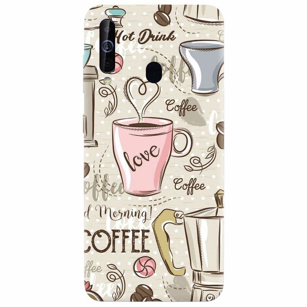 Husa silicon pentru Samsung Galaxy A60, Coffe And Donuts