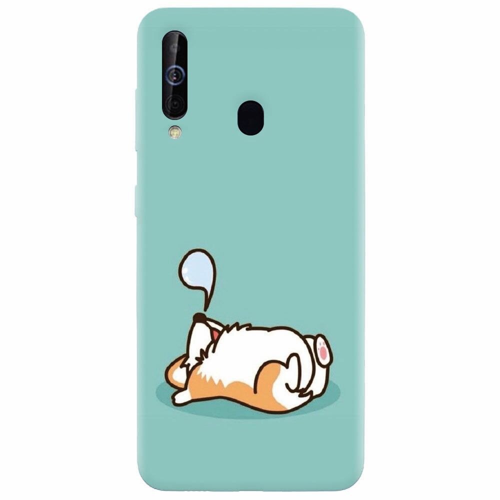 Husa silicon pentru Samsung Galaxy A60, Cute Corgi