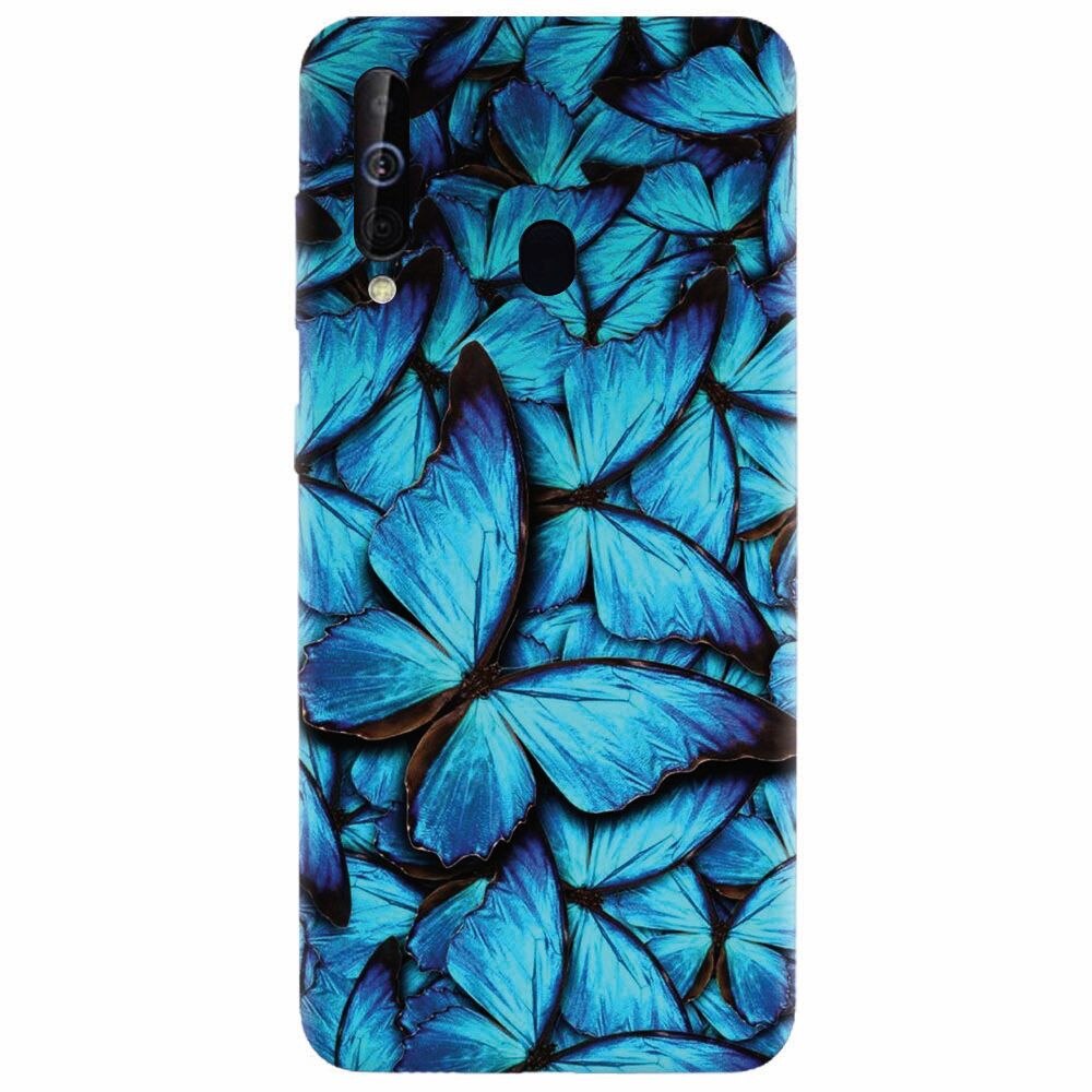 Husa silicon pentru Samsung Galaxy M30, Blue Butterfly 101