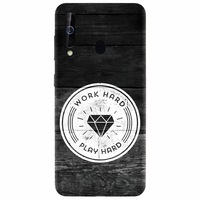 Husa silicon pentru Samsung Galaxy M30, Work Hard Play Hard