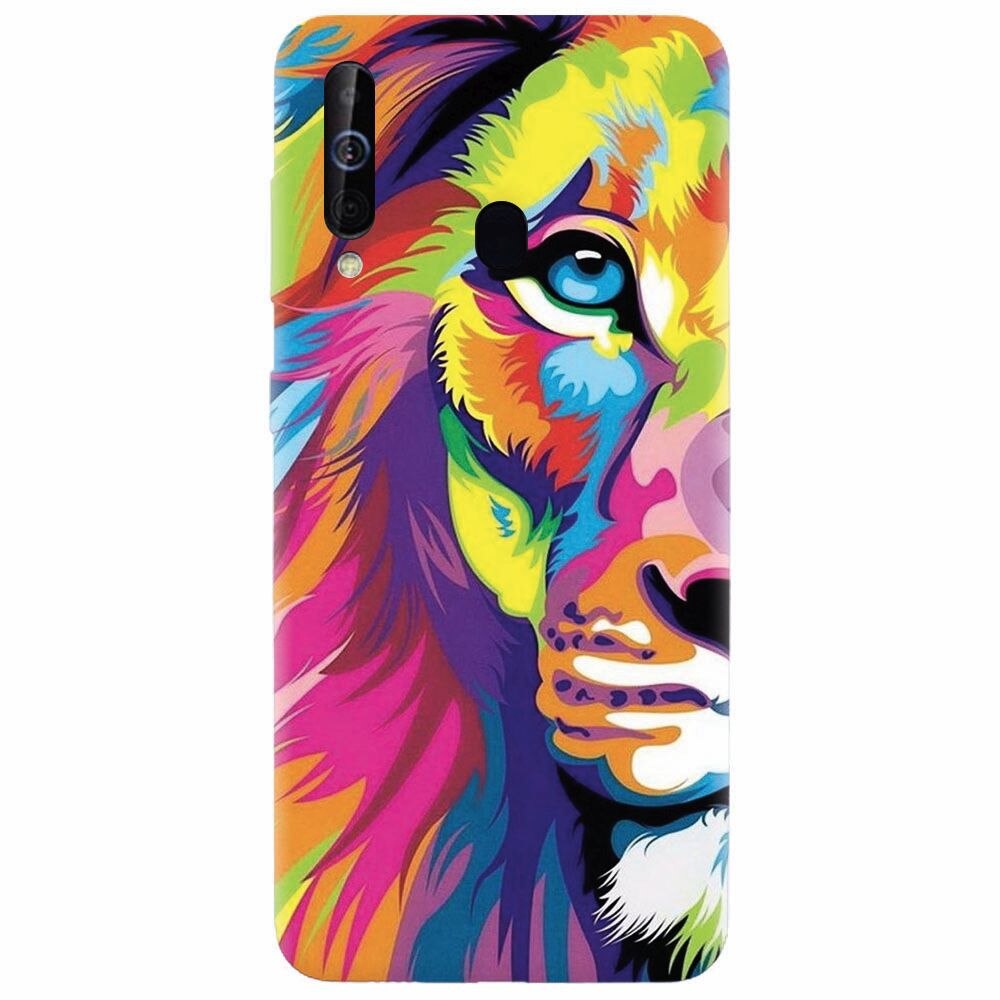 Husa silicon pentru Samsung Galaxy M30, Colorfull Lion 002