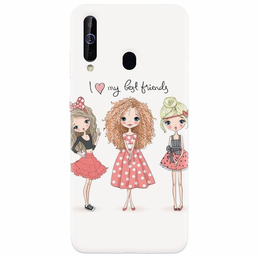 Husa silicon pentru Samsung Galaxy M30, I Love My Best Friends
