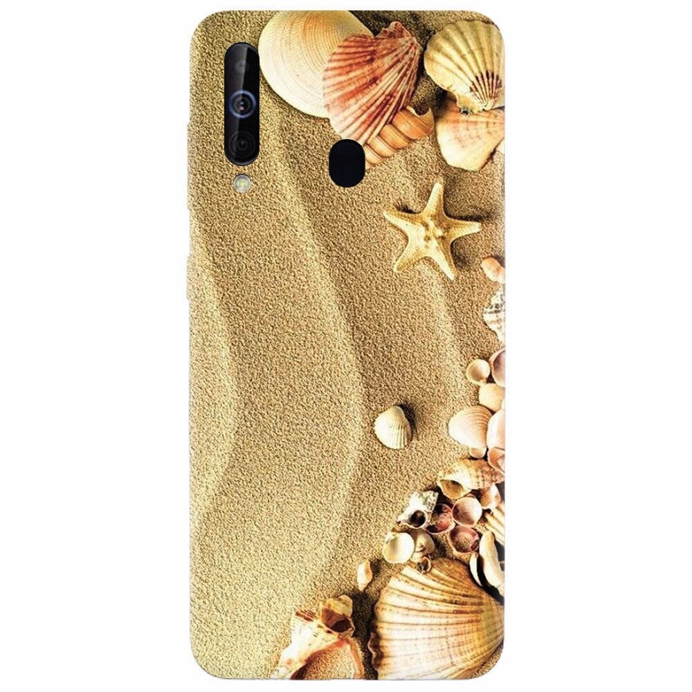 Husa silicon pentru Samsung Galaxy A60, Beach Sand Gold