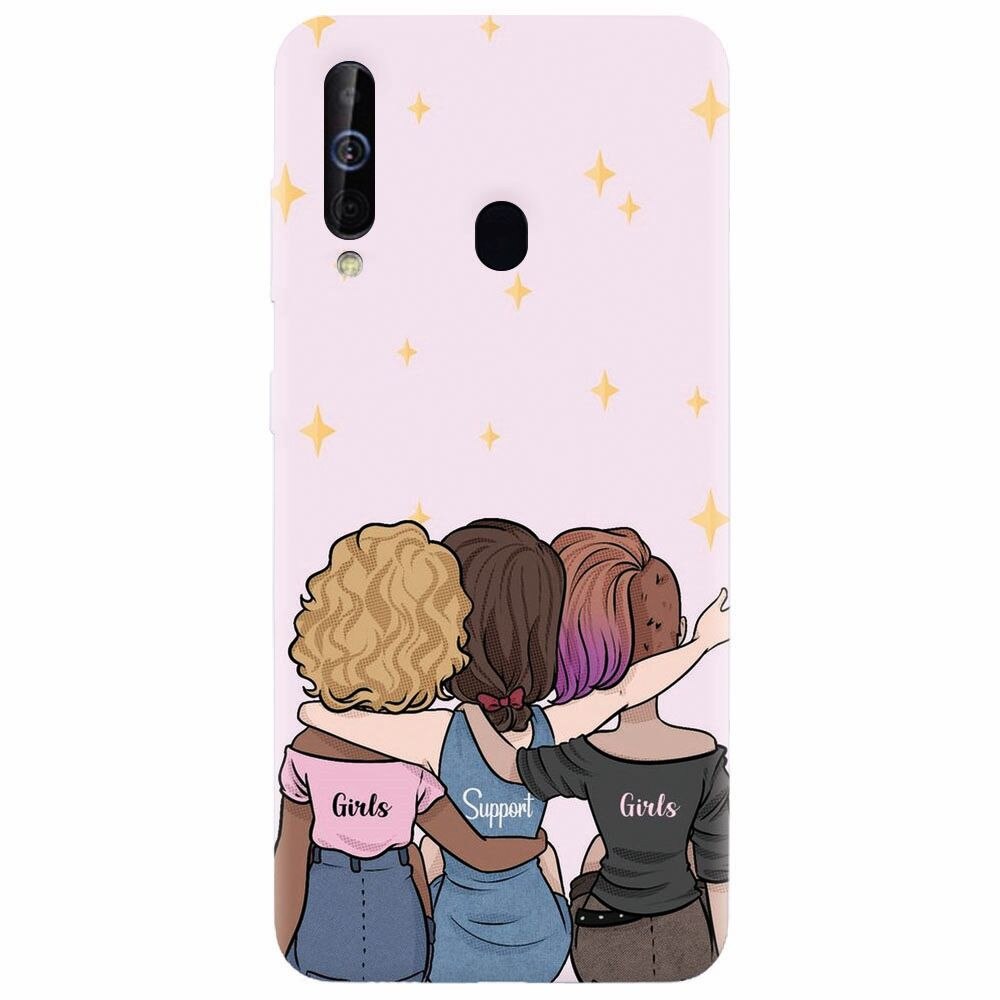 Husa silicon pentru Samsung Galaxy M30, Girls Support Girls