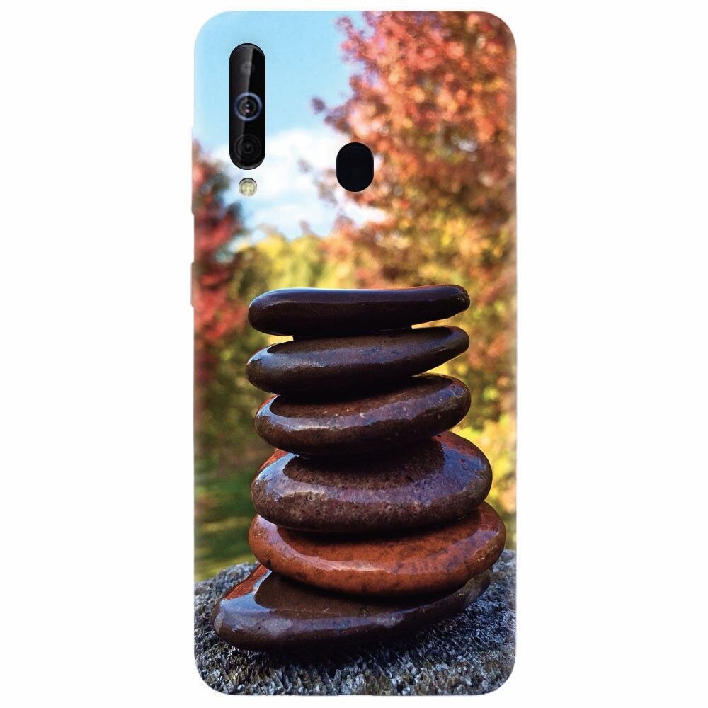 Husa silicon pentru Samsung Galaxy A60, Stacking Stones