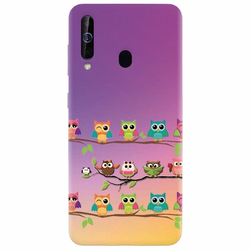 Husa silicon pentru Samsung Galaxy M30, Owls
