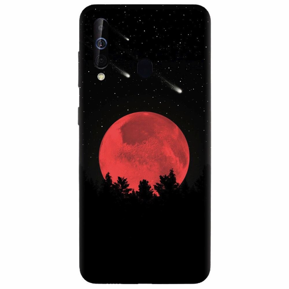 Husa silicon pentru Samsung Galaxy M30, Blood Moon