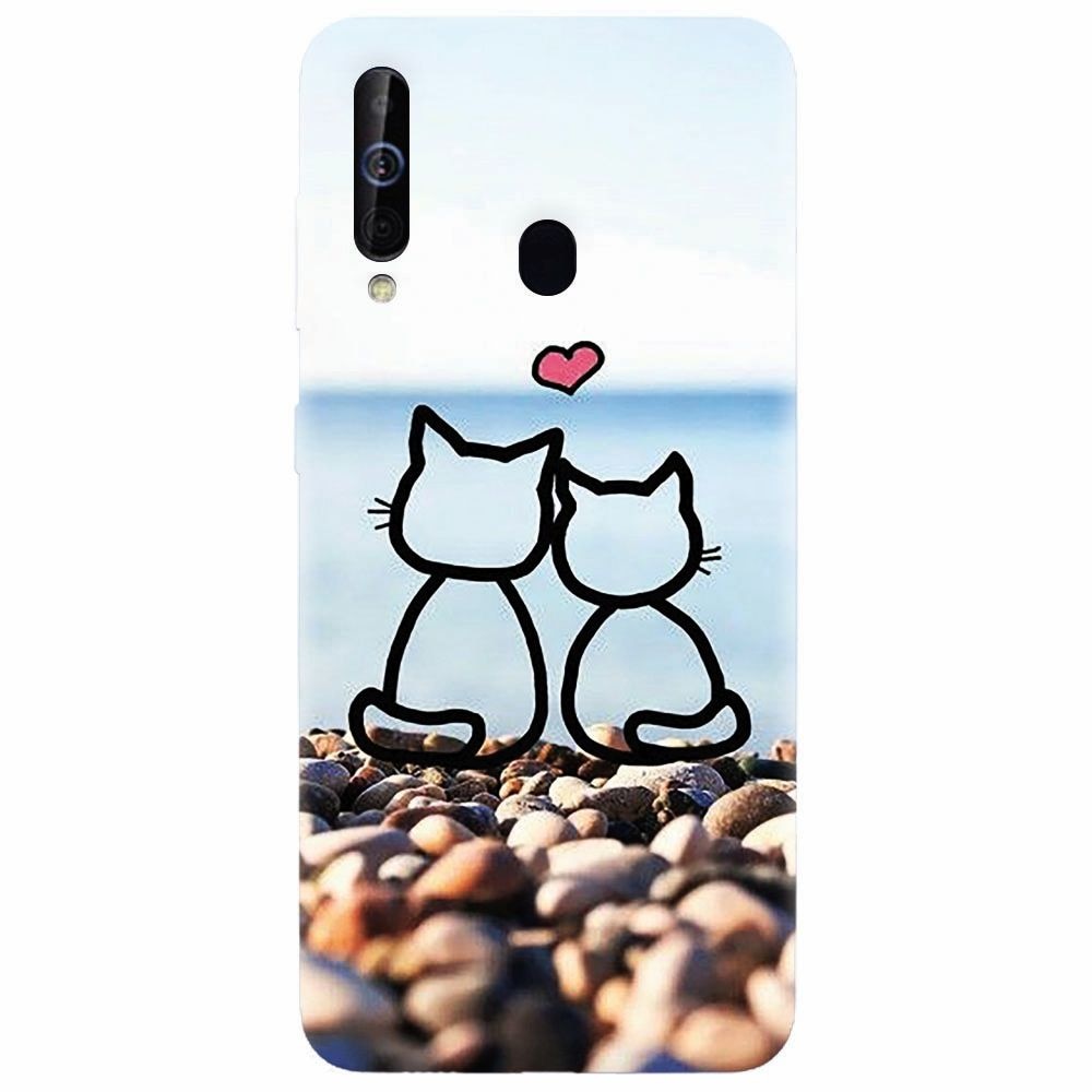 Husa silicon pentru Samsung Galaxy M30, In Love Cats