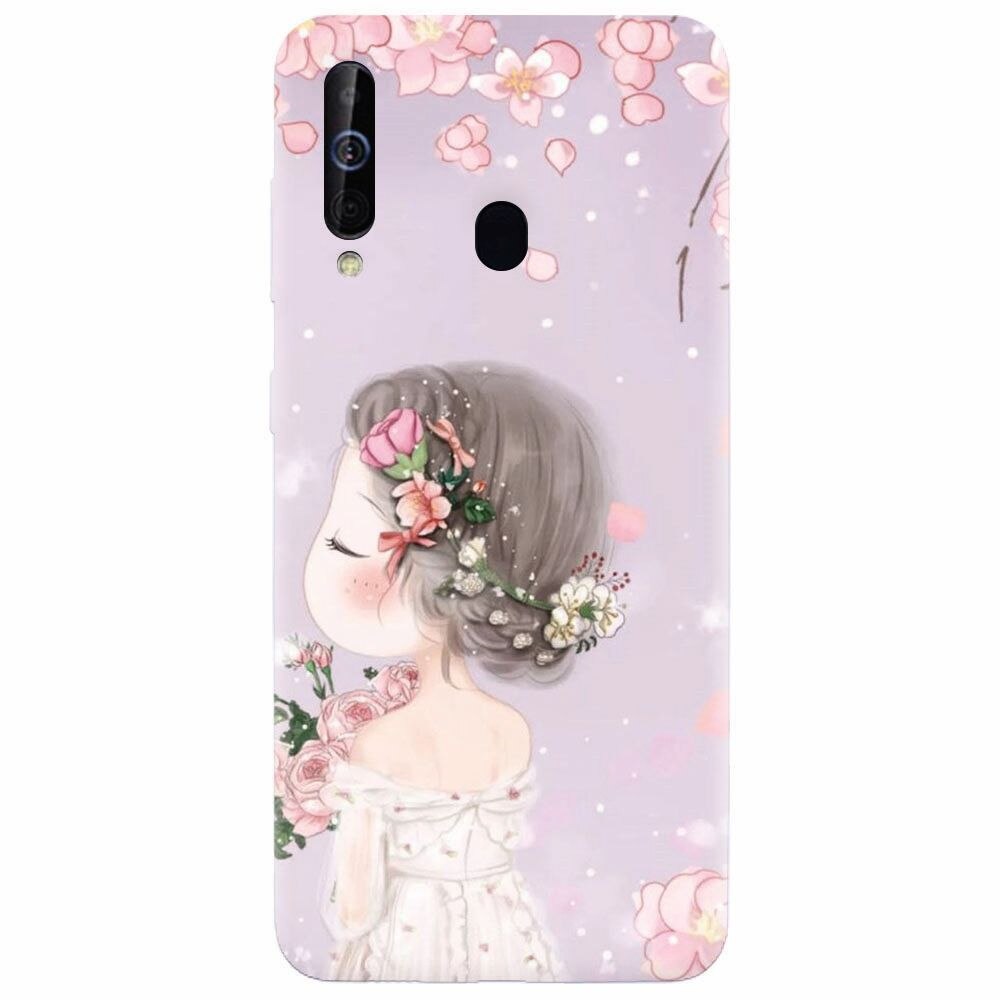 Husa silicon pentru Samsung Galaxy M30, Girl 001