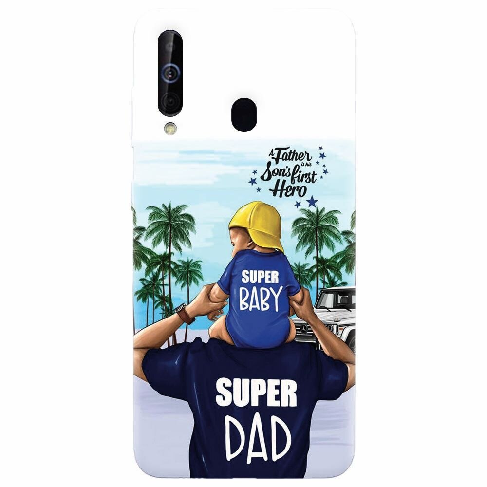 Husa silicon pentru Samsung Galaxy M30, Super Dad