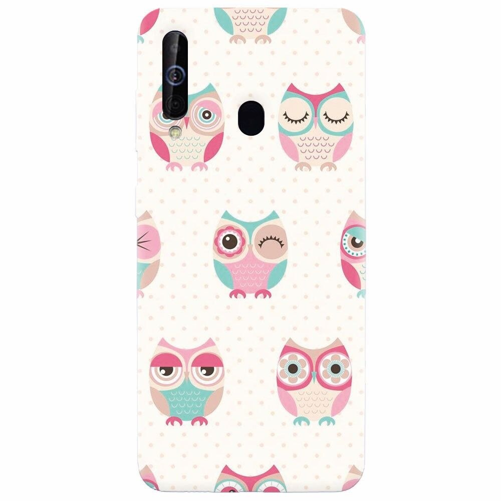 Husa silicon pentru Samsung Galaxy A60, Owl Pattern