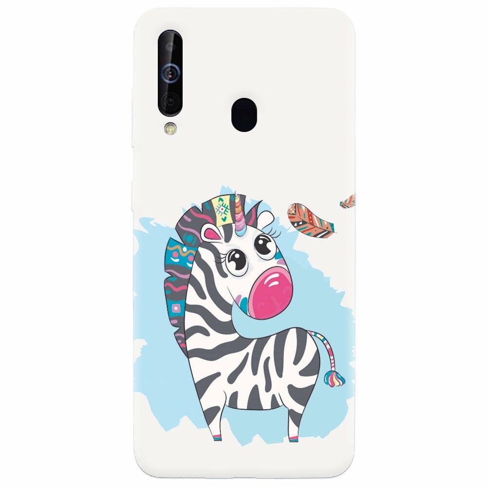 Husa silicon pentru Samsung Galaxy A60, Zebra