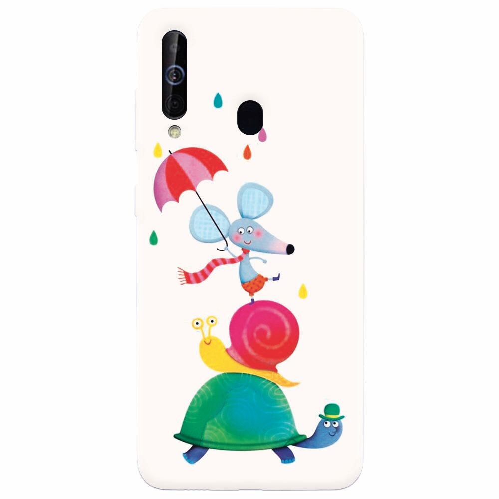 Husa silicon pentru Samsung Galaxy A60, Happy Animals