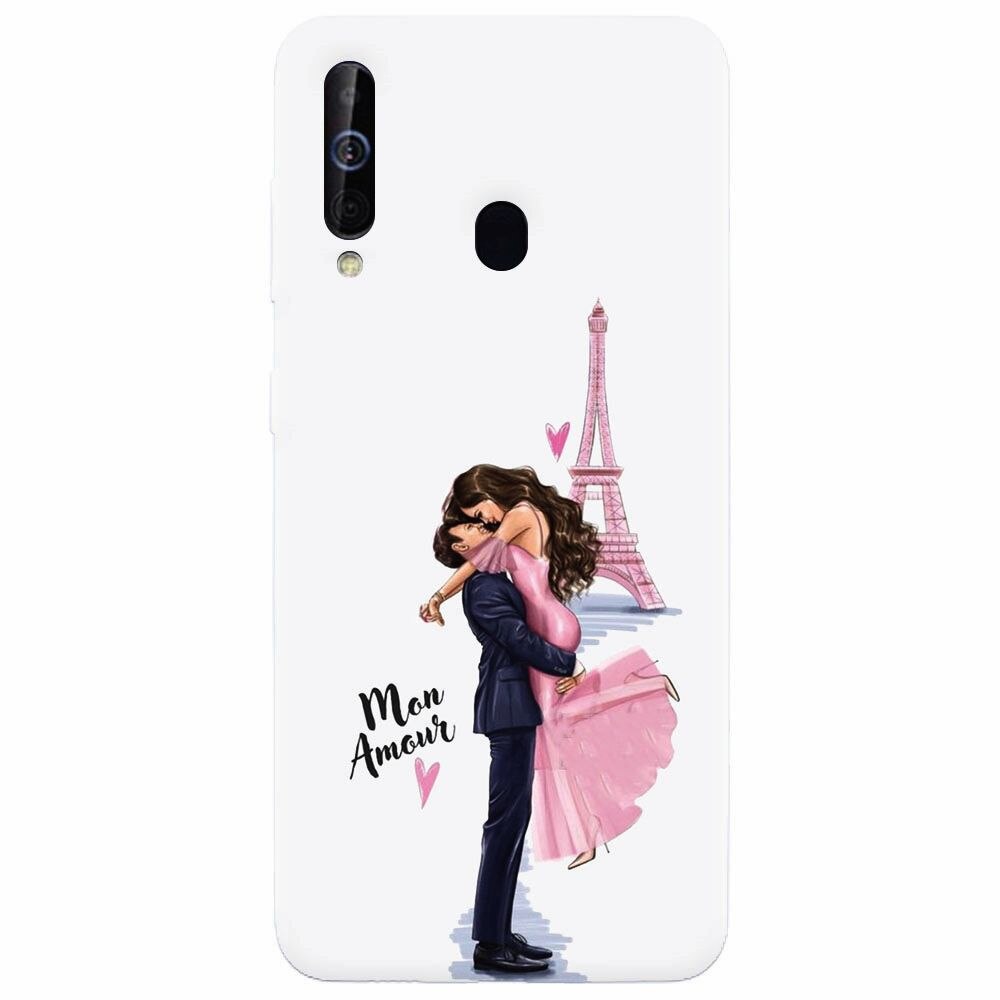 Husa silicon pentru Samsung Galaxy M30, Paris Love Mon Amour