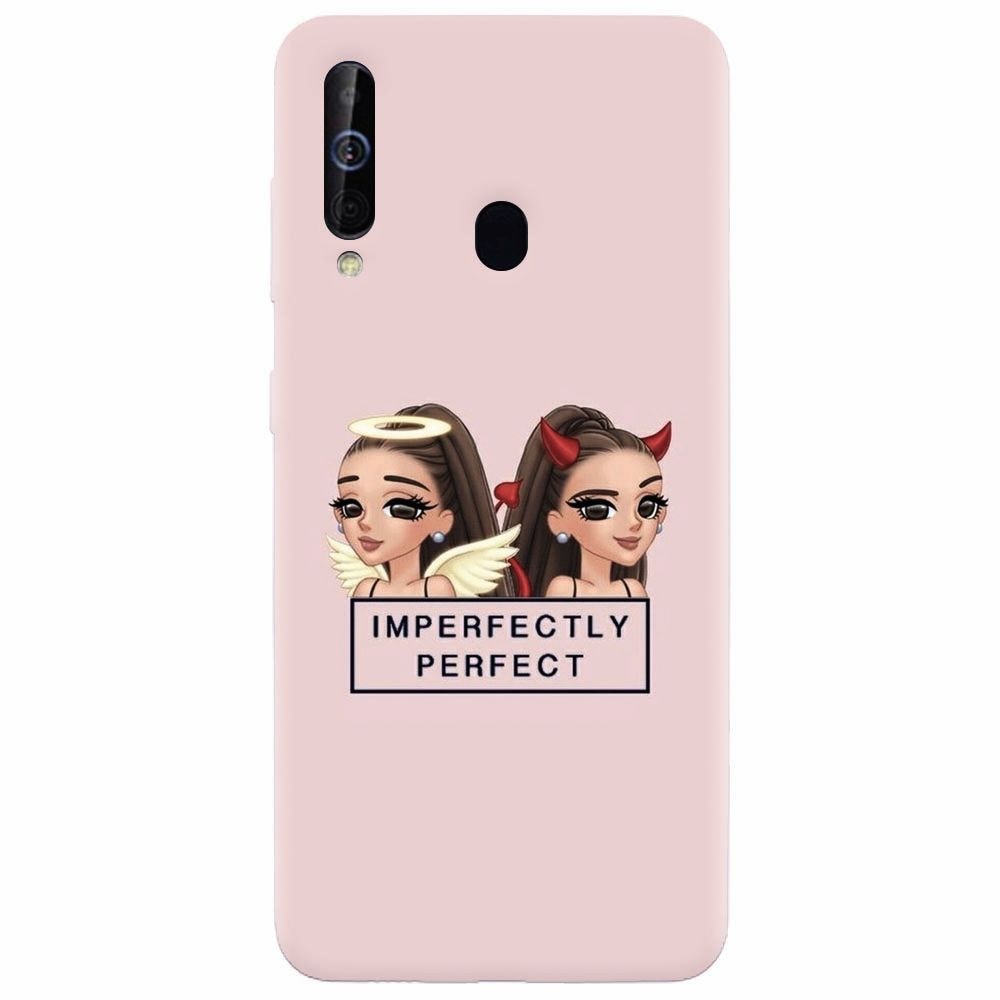 Husa silicon pentru Samsung Galaxy A60, Imperfectly Perfect Pink