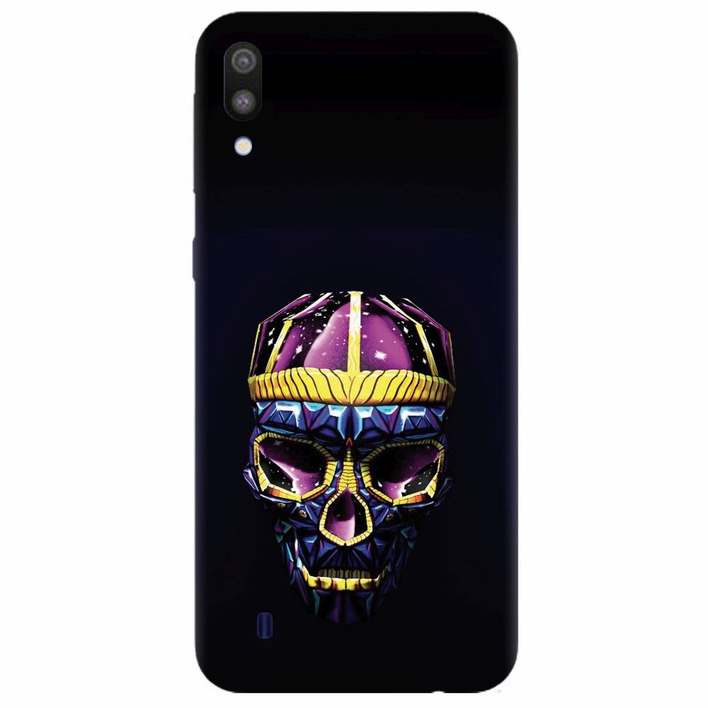 Husa silicon pentru Samsung Galaxy M10, Colorfull Skull