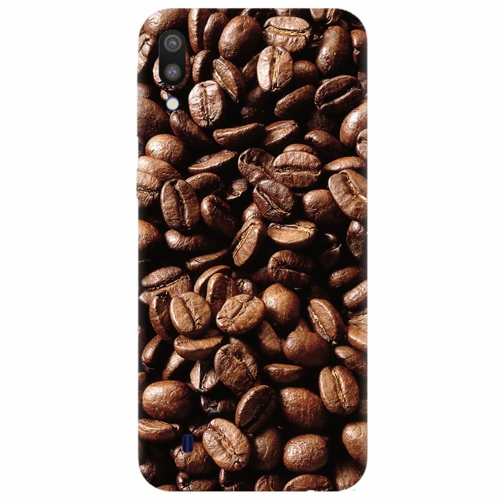 Husa silicon pentru Samsung Galaxy M10, Coffee Beans