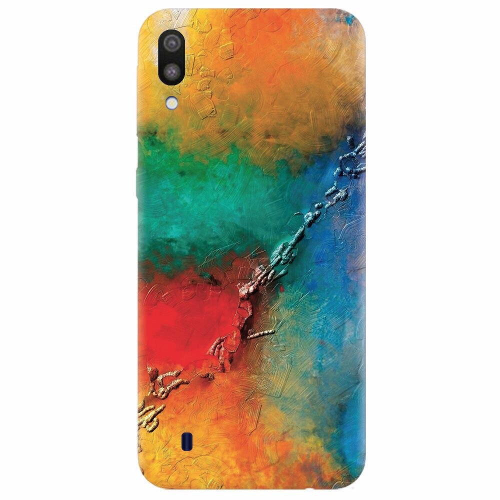 Husa silicon pentru Samsung Galaxy M10, Colorful Wall Paint Texture