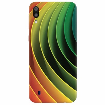 Husa silicon pentru Samsung Galaxy M10, 3D Multicolor Abstract Lines Husa silicon pentru Samsung Galaxy M10, 3D Multicolor Abstract Lines