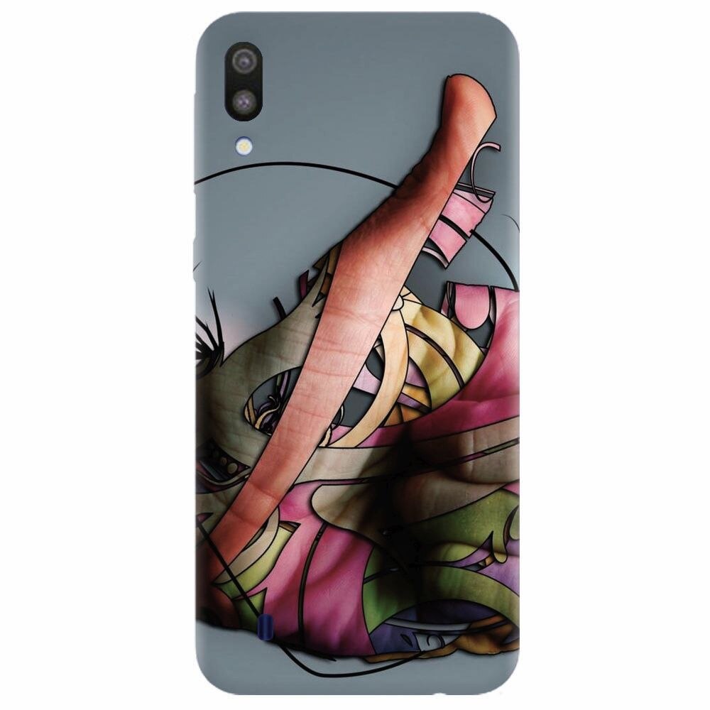 Husa silicon pentru Samsung Galaxy M10, Abstract Minimalistic Hands