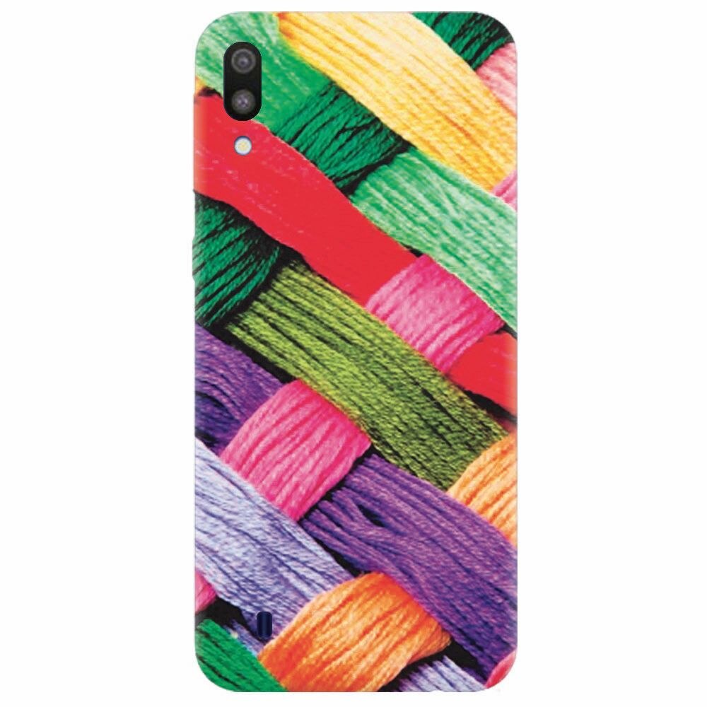 Husa silicon pentru Samsung Galaxy M10, Colorful Woolen Art