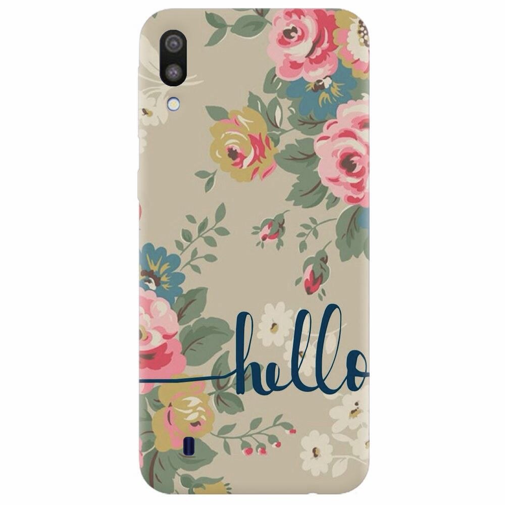 Husa silicon pentru Samsung Galaxy M10, Cute Flower Phone