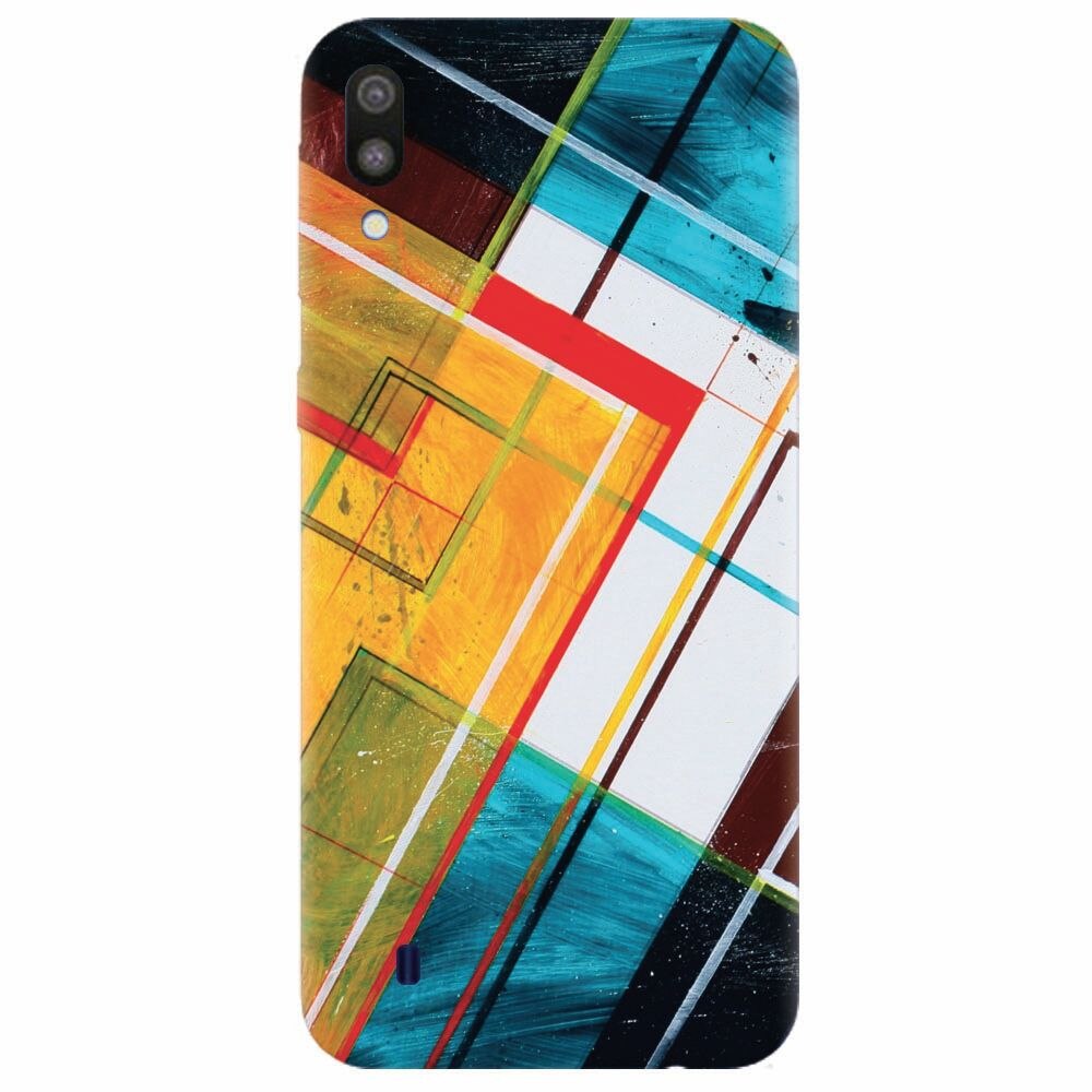 Husa silicon pentru Samsung Galaxy M10, Abstraction Color Shape