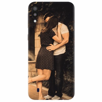 Husa silicon pentru Samsung Galaxy M10, Couple Kiss Husa silicon pentru Samsung Galaxy M10, Couple Kiss