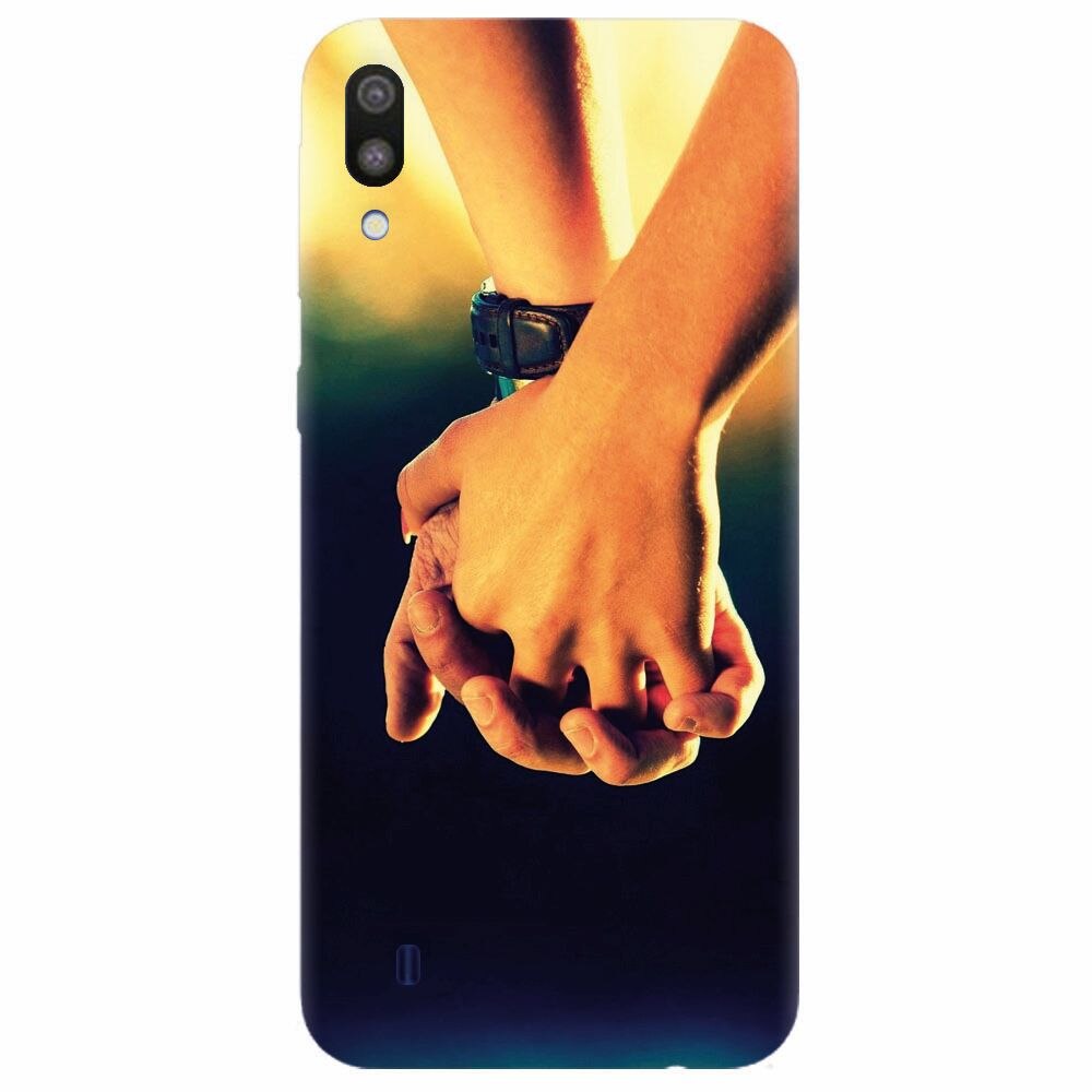 Husa silicon pentru Samsung Galaxy M10, Couple Holding Hands