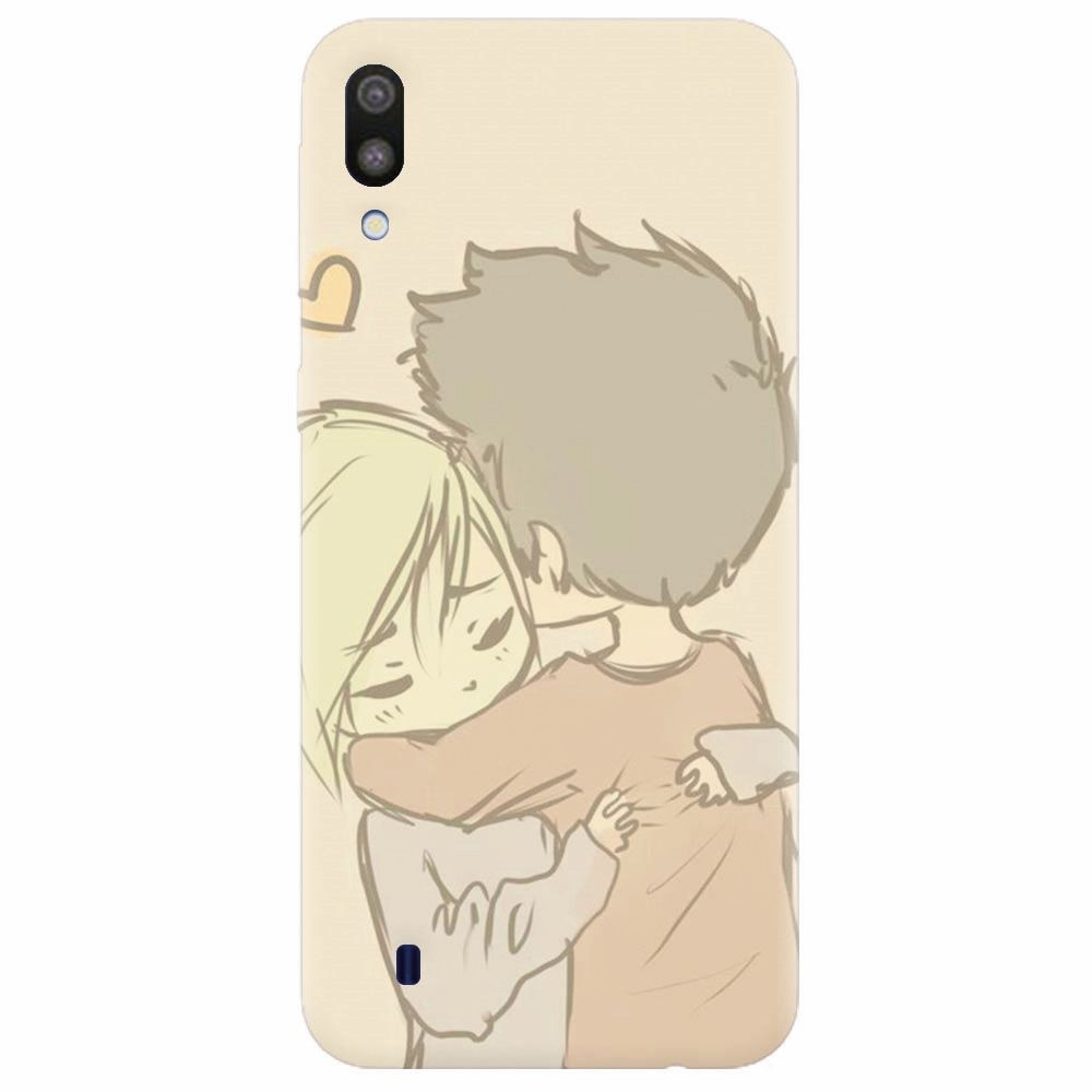 Husa silicon pentru Samsung Galaxy M10, Couple Hug