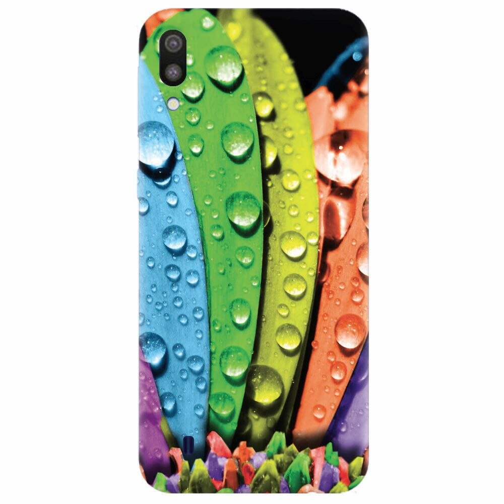 Husa silicon pentru Samsung Galaxy M10, Colorful Daisy Petals